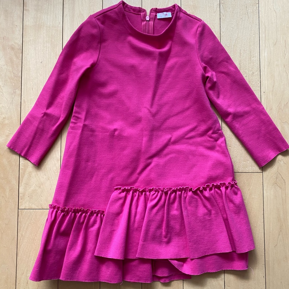 Il Gufo girl dress size 4 hot pink